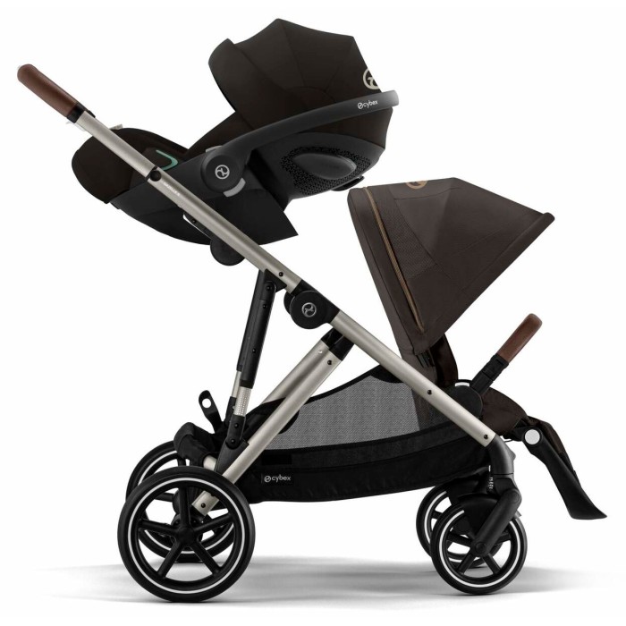 Cybex Gazelle S Chocolate Brown коляска для двійні