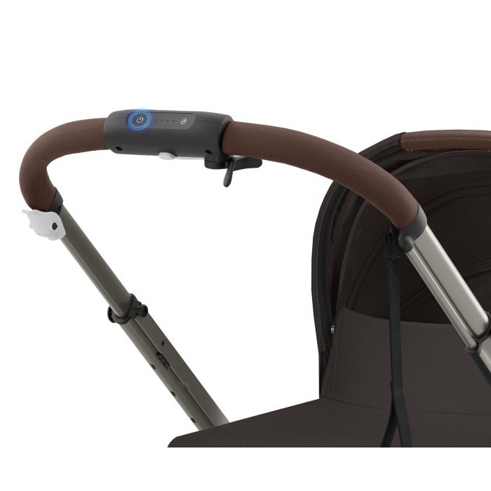 Cybex e-Gazelle S Chocolate Brown коляска для двійні