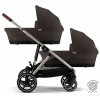 Cybex e-Gazelle S 2 in 1 Chocolate Brown Electric Twin Stroller