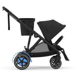 Коляска e-Gazelle S BLK Moon Black
