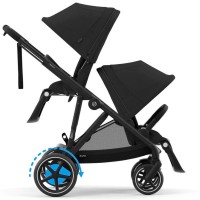 Cybex e-Gazelle S Moon Black коляска для двійні