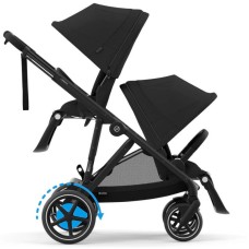 Cybex e-Gazelle S Moon Black коляска для двійні