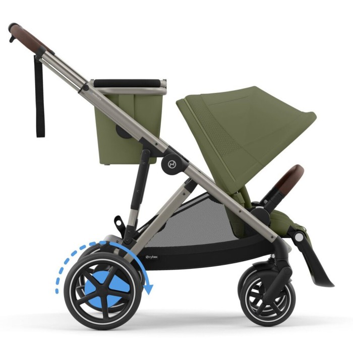 Cybex e-Gazelle S Moss Green коляска для двійні