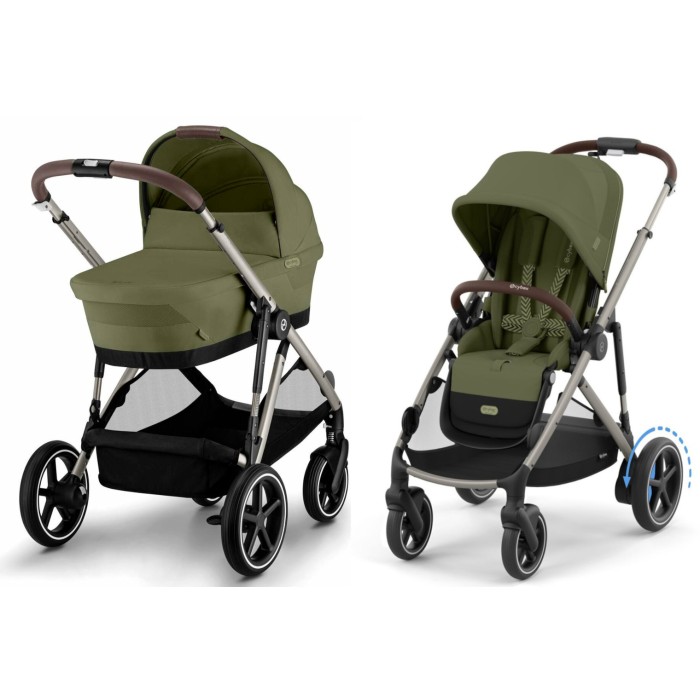 Коляска Cybex e-Gazelle S 2 в 1 Moss Green