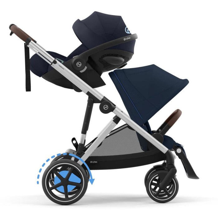 Cybex e-Gazelle S Ocean Blue коляска для двійні