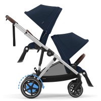 Cybex e-Gazelle S Ocean Blue коляска для двійні