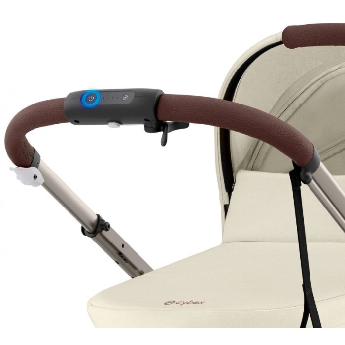 Cybex e-Gazelle S 2 в 1 Seashell Beige коляска для двійні  з електроприводом