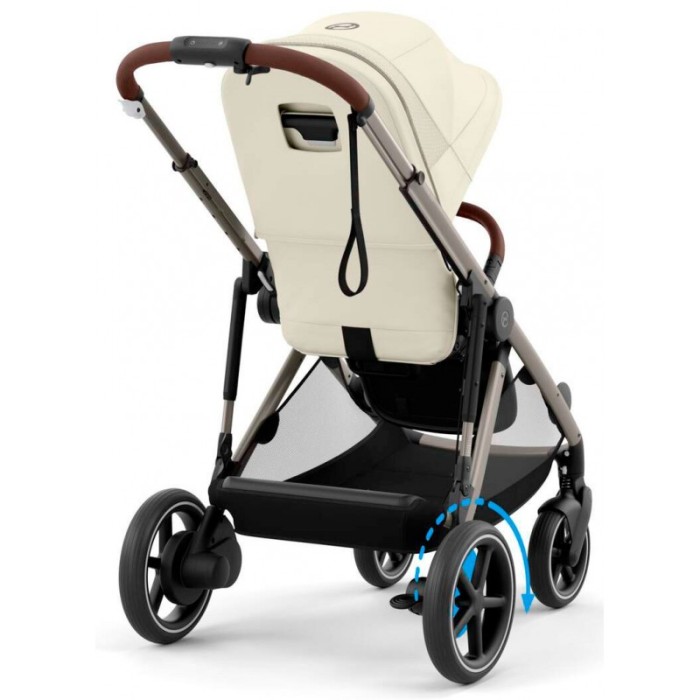 Cybex e-Gazelle S 2 в 1 Seashell Beige коляска для двійні  з електроприводом