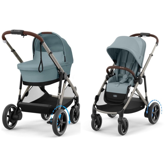 Коляска Cybex e-Gazelle S 2 в 1 Stormy Blue