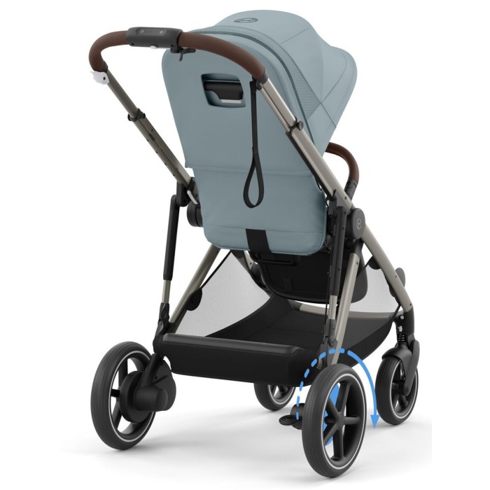 Cybex e-Gazelle S 2 в 1 Stormy Blue коляска для двійні  з електроприводом