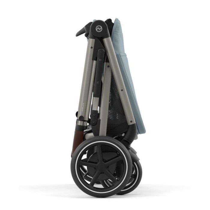 Cybex e-Gazelle S 2 в 1 Stormy Blue коляска для двійні  з електроприводом