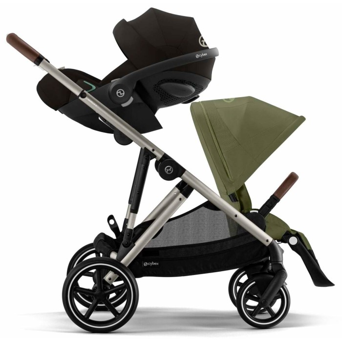 Cybex Gazelle S Moss Green коляска для двійні