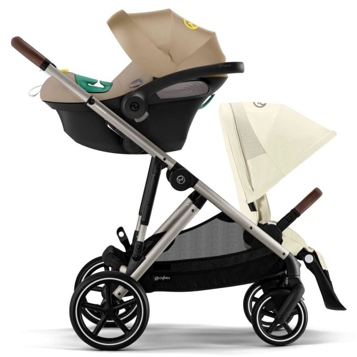 Cybex Gazelle S Seashell Beige коляска для двійні