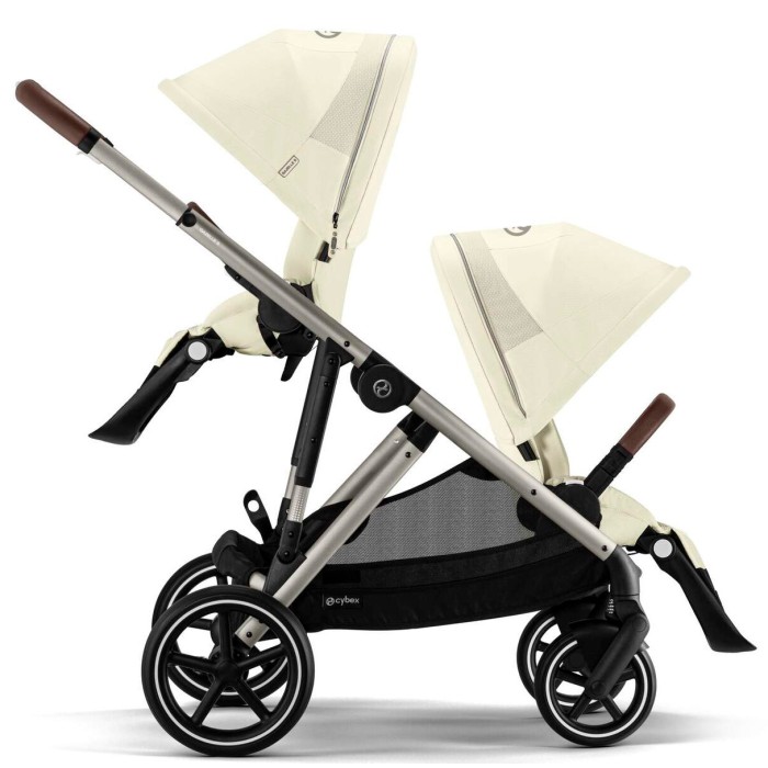 Cybex Gazelle S Seashell Beige коляска для двійні