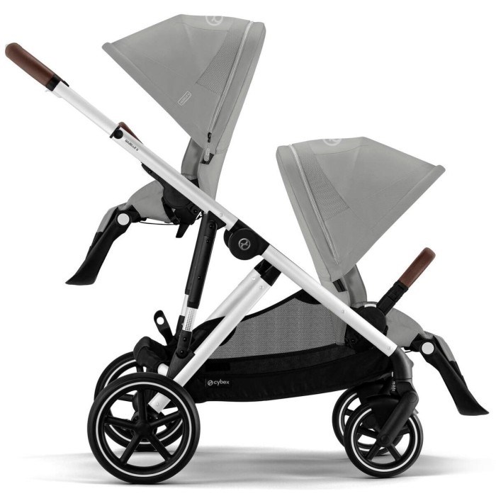 Cybex Gazelle S Stone Grey коляска для двійні