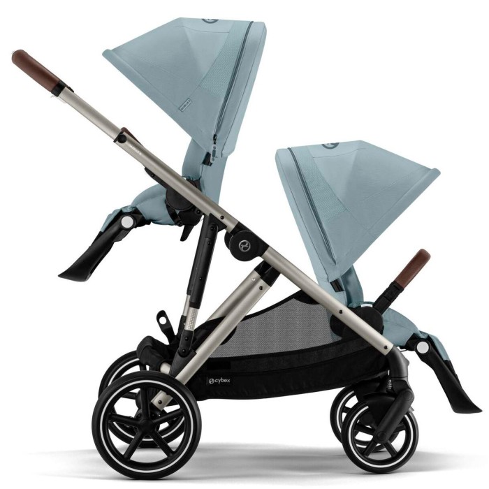 Cybex Gazelle S 2 в 1 Stormy Blue коляска для двійні