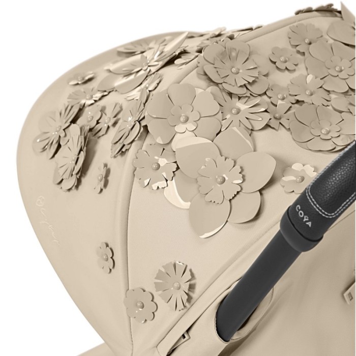 Коляска Coya Simply Flowers Beige