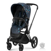 Stroller Cybex ePriam Jewels of Nature chassis Matt Black 4.0