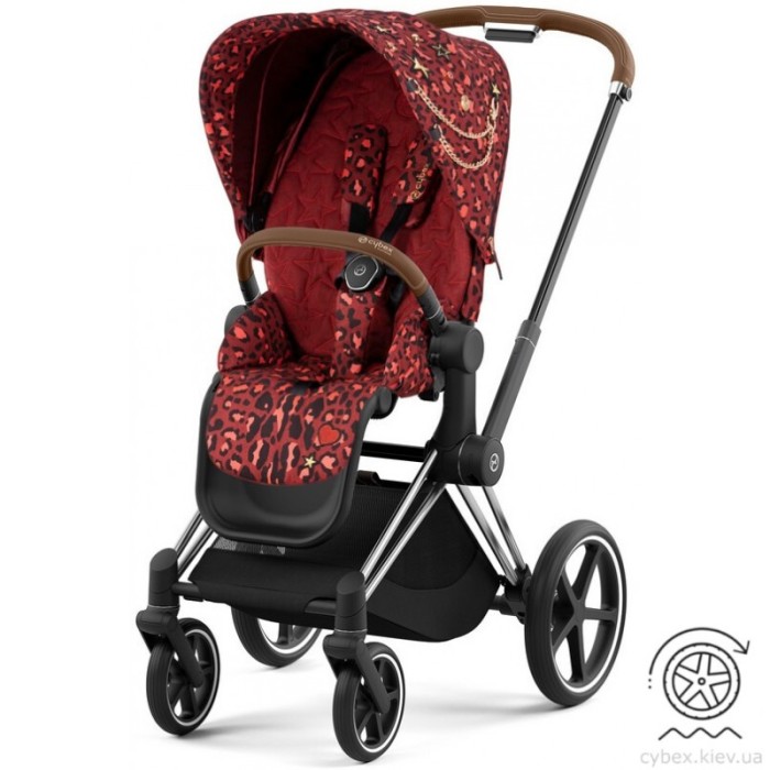 Коляска Cybex ePriam by Alec Voelkel Rockstar шасі Chrome Brown 4.0