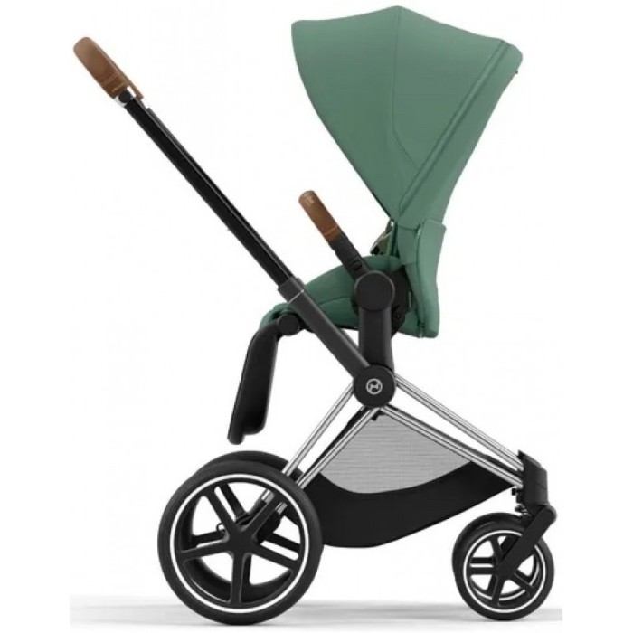 Cybex ePriam Leaf Green шасі Chrome Brown 4.0 коляска 2 в 1