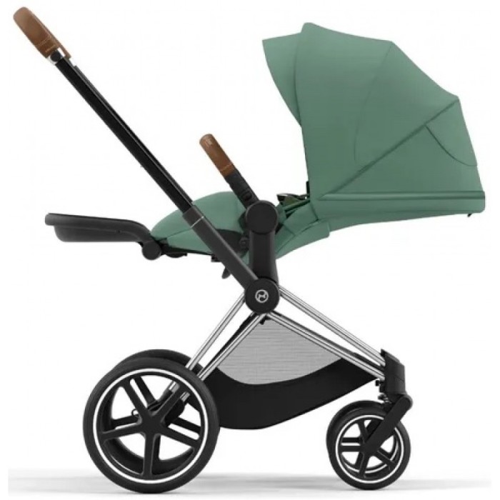 Cybex ePriam Leaf Green шасі Chrome Brown 4.0 коляска 2 в 1