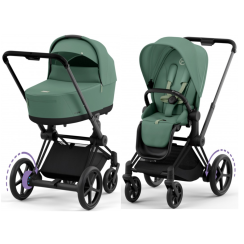 Cybex ePriam Leaf Green шасі Matt Black 4.0 коляска 2 в 1