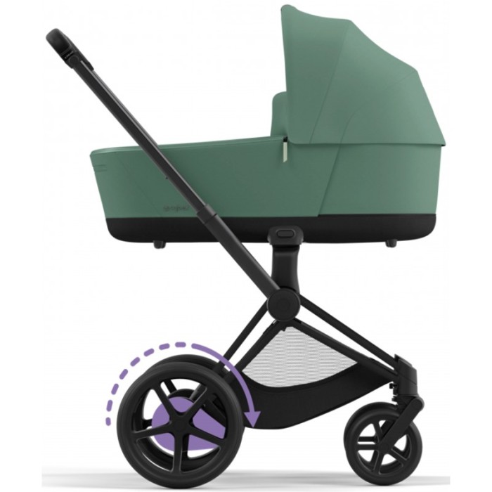 Cybex ePriam Leaf Green шасі Matt Black 4.0 коляска 2 в 1