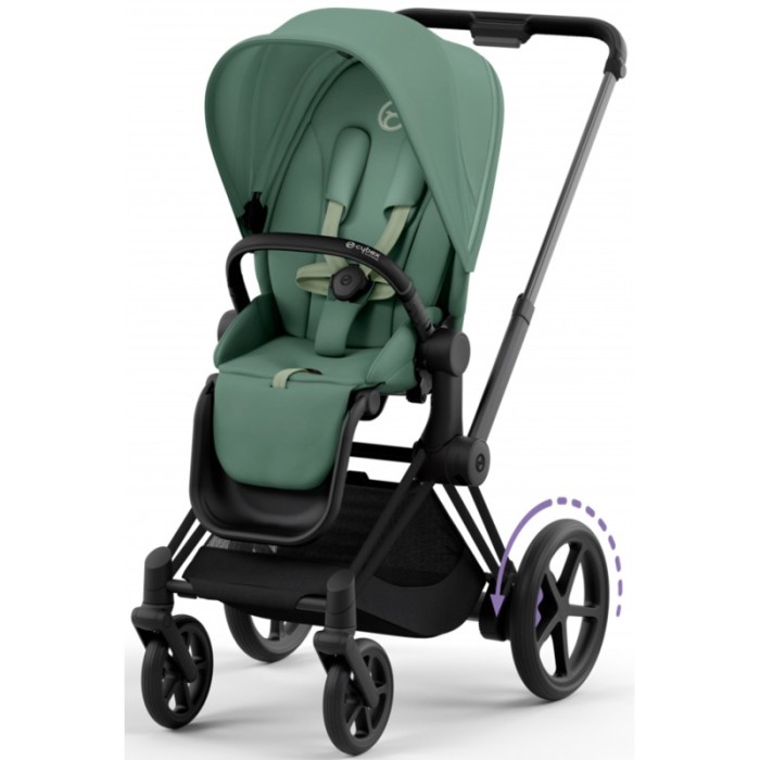 Cybex ePriam Leaf Green шасі Matt Black 4.0 коляска 2 в 1