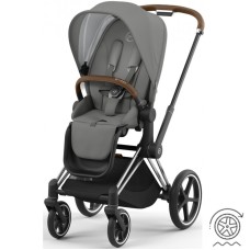 Коляска Cybex ePriam Mirage Grey шасі Chrome Brown 4.0