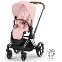 Stroller Cybex ePriam Peach Pink chassis Chrome Brown 4.0