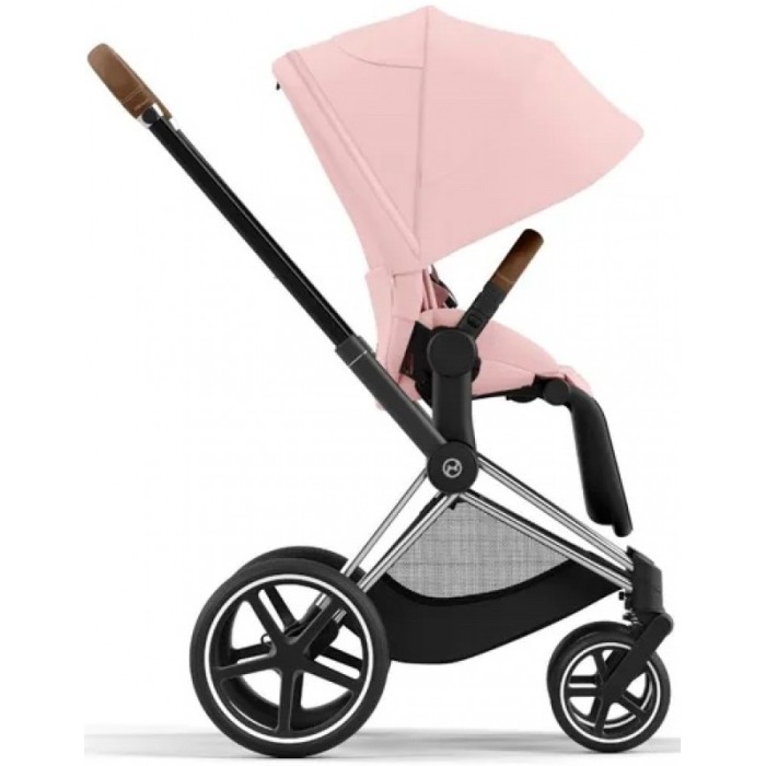 Коляска Cybex Priam Peach Pink шасі Chrome Brown 
