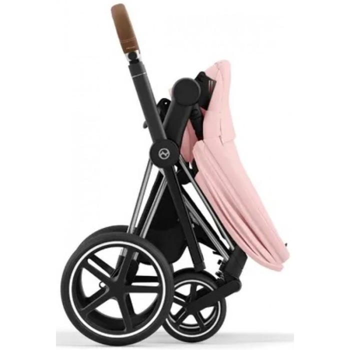 Коляска Cybex Priam Peach Pink шасі Chrome Brown 