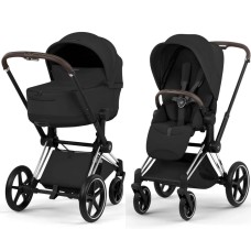 Cybex Priam Style Collection 5.0 Sepia Black шасі Chrome коляска 2 в 1