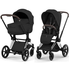 Cybex Priam Style Collection 5.0 Sepia Black шасі Chrome коляска 2 в 1