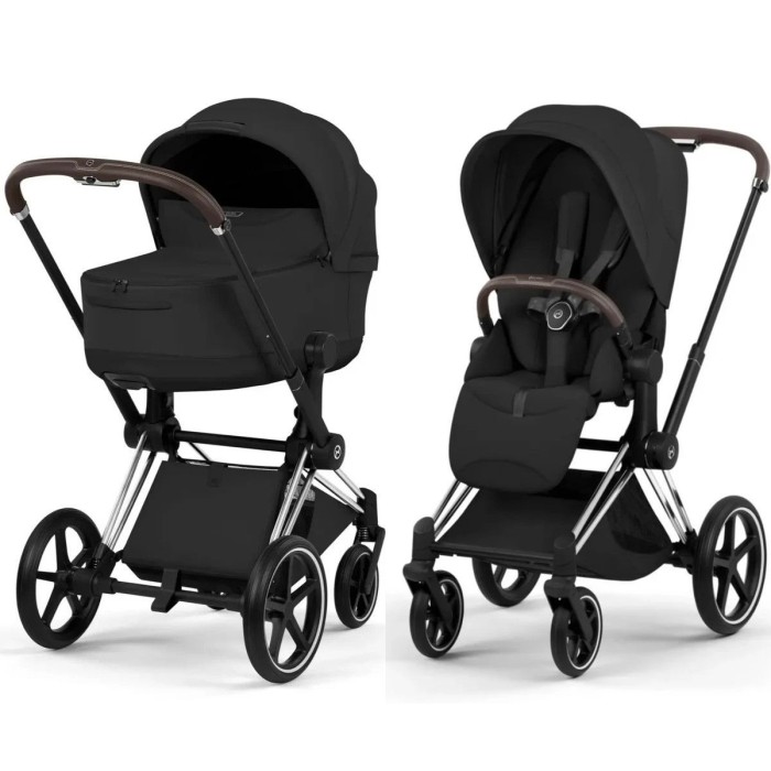 Cybex Priam Style Collection 5.0 Sepia Black шасі Chrome коляска 2 в 1
