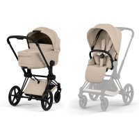 Stroller Priam 2 in 1 BLK Cozy Beige
