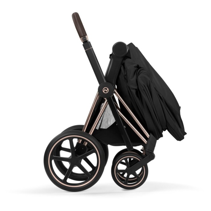 Cybex Priam Style Collection 5.0 коляска 1 в 1 люлька Sepia Black + шасі Matt Black