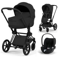 Cybex Priam Style Collection 3 в 1 Sepia Black шасі Matt Balck 5.0 автокрісло Cloud T plus