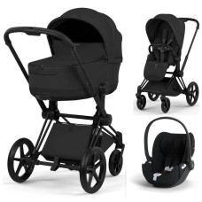 Cybex Priam Style Collection 3 в 1 Sepia Black шасі Matt Balck 5.0 автокрісло Cloud T plus