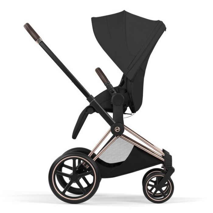 CYBEX Priam Style Collection 5.0 Sepia Black Stroller with Rose Gold Frame