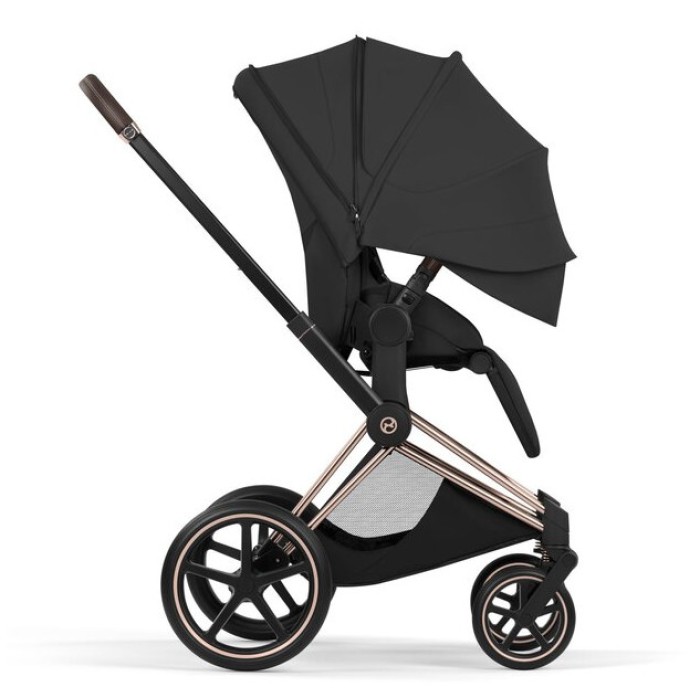 CYBEX Priam Style Collection 5.0 Sepia Black Stroller with Rose Gold Frame