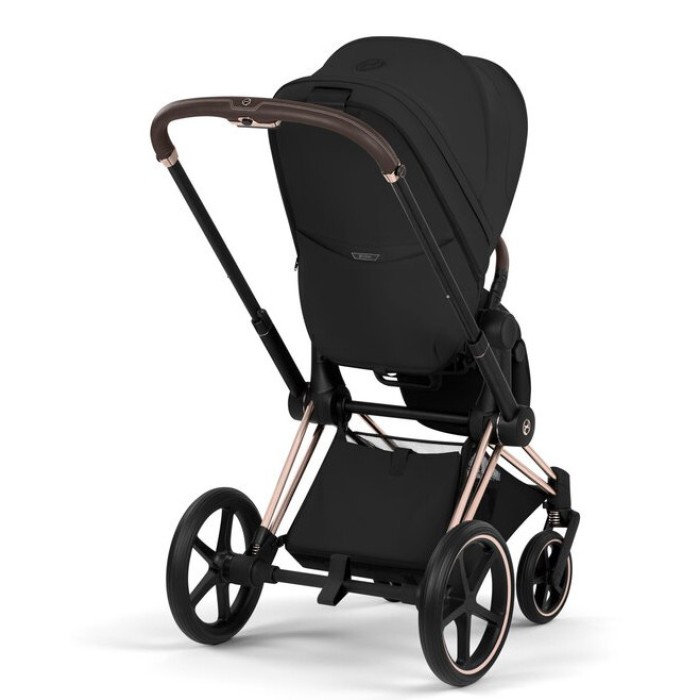 CYBEX Priam Style Collection 5.0 Sepia Black Stroller with Rose Gold Frame