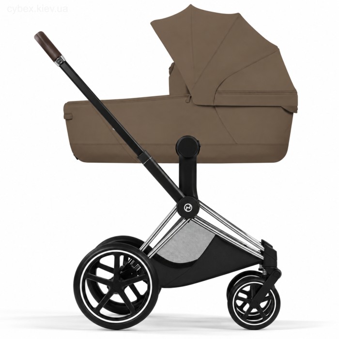 Cybex Priam Style Collection 5.0 коляска 1 в 1 люлька Coconut Brown + шасі Chrome