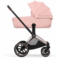Cybex Priam Style Collection 5.0 коляска 1 в 1 люлька Peach Pink + шасі Rosegold