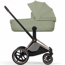 Cybex Priam Style Collection 5.0 коляска 1 в 1 люлька Sage Green + шасі Rosegold