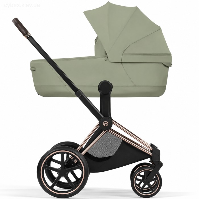 Cybex Priam Style Collection 5.0 коляска 1 в 1 люлька Sage Green + шасі Rosegold