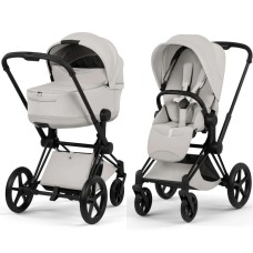 Cybex Priam Style Collection 5.0 City Grey шасі Matt Black коляска 2 в 1