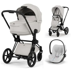 Cybex Priam Style Collection 3 в 1 City Grey шасі Matt Balck 5.0 автокрісло Cloud T plus