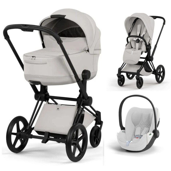 Cybex Priam Style Collection 3 в 1 City Grey шасі Matt Balck 5.0 автокрісло Cloud T plus