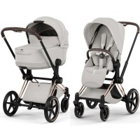 Cybex Priam Style Collection 5.0 City Grey шасі Rosegold коляска 2 в 1